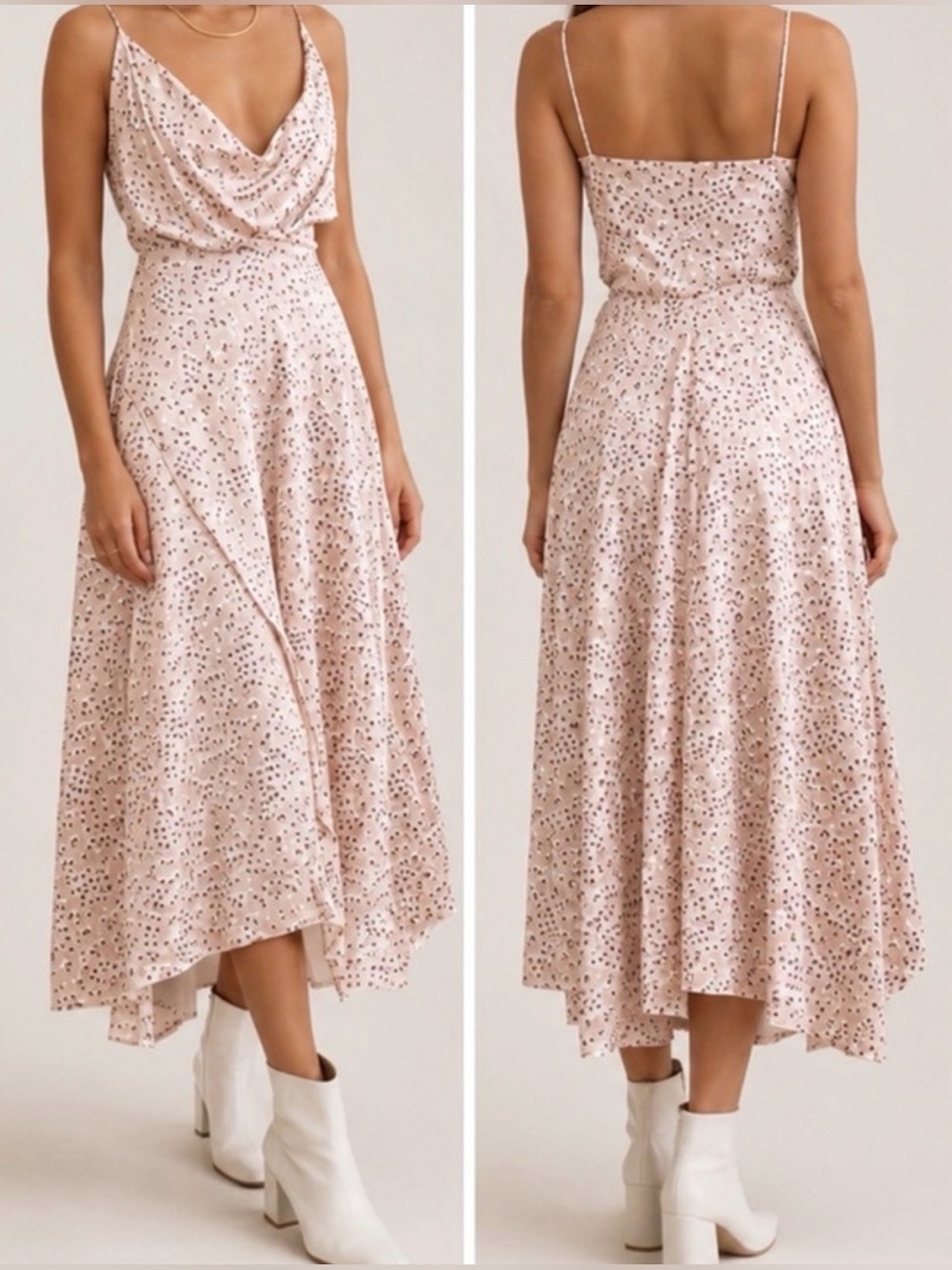 Acler Vales Pale Pink Draped Dress — Size 8 — Like New Luxury